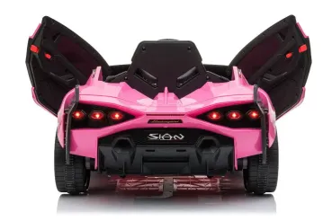 Preview: Elektro Kinderauto, Lamborghini Sian, lizenziert,12V Akku, 2 Motoren- 2,4Ghz Fernsteuerung, MP3, Ledersitz+EVA